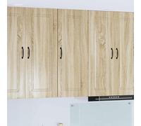 Nqyjm Armario de cocina con almacenamiento Kalmar Sonoma Roble 40 x 31 x 100 cm Armario colgante para cuarto de baño Cocina Lavandería LH667488