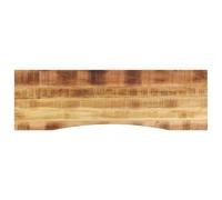 Nqyjm - Bandeja de mesa, mesa con curva, 160 x 50 x 2,5 cm, mango macizo crudo para mesa de café, mesa auxiliar, estación de trabajo de cocina, modelo 1