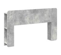 Nqyjm Cabecero de Cama con Estante de Almacenamiento Armario de cabecera de Cama Gris Concreto Madera de Ingeniería para Sommier, Dormitorio, Interior L80H01204