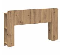 Nqyjm Cabecero de Cama con Estante de Almacenamiento Armario de cabecera de Cama Roble Artesanal Madera de Ingeniería para Sommier, Dormitorio, Interior L80H01209