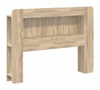 Nqyjm Cabecero de Cama con Estante de Almacenamiento Armario de cabecera de Roble Sonoma Madera de Ingeniería para Sommier, Dormitorio, Interior L80H01266