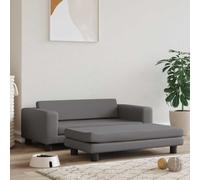 Nqyjm Cama para perros con extensión gris, 100 x 50 x 30 cm, piel sintética para perro, gato, salón