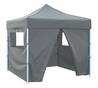 Nqyjm Carpa de Fiesta Antracita 291 x 291 x 315 cm Tela Oxford pergolas de Jardin,Carpas para Exteriores para Reception,Fiesta,Camping,Festival,Cerveza