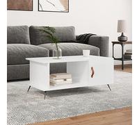 Nqyjm - Extremo de sofá con compartimento y puerta de mesa baja, color blanco brillante, 90 x 50 x 40 cm, madera de ingeniería, mesa de salón, ideal para oficina, pequeños espacios829462