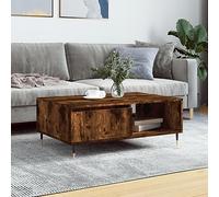 Nqyjm - Extremo de sofá con compartimento y puerta, mesa baja, roble ahumado, 90 x 60 x 35 cm, madera de ingeniería, mesa de salón, ideal para oficina, pequeños espacios827057