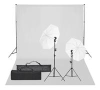 Nqyjm Kit de estudio fotográfico con iluminación y fondo para producto retrato video fotografía LH2564903