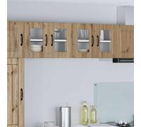 Nqyjm - Mueble de almacenamiento colgante con estantes y 2 puertas, armario de cocina, juego de 2 roble, artesanal, 60 x 31 x 40 cm, armario flotante, pared para salón, modelo 1