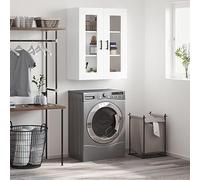 Nqyjm Mueble de almacenamiento colgante con estantes y 2 puertas armario de pared blanco 69,5 x 34 x 90 cm, armario de almacenamiento flotante, pared armario para cocina, cuarto de baño, salón modelo