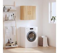 Nqyjm - Mueble de almacenamiento colgante con estantes y 2 puertas, armario de pared de roble Sonoma 60 x 31 x 60 cm, madera de ingeniería, pared armario flotante para cocina, salón modelo 2