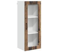 Nqyjm - Mueble de almacenamiento colgante con estantes y puerta de armario de cocina, madera antigua, 40 x 31 x 100 cm, armario flotante para cuarto de baño, salón modelo 1