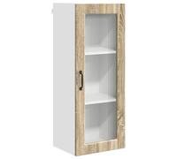 Nqyjm - Mueble de almacenamiento colgante con estantes y puerta de armario de cocina, roble Sonoma 40 x 31 x 100 cm, armario flotante para cuarto de baño, salón modelo 1