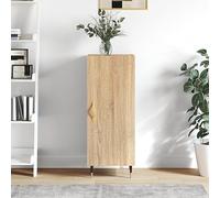 Nqyjm - Mueble de almacenamiento con puerta aparador de roble Sonoma 34,5 x 34 x 90 cm, madera de ingeniería, armario lateral armario de comedor para cocina, sala de estar, dormitorio modelo 1