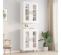 Nqyjm - Mueble de almacenamiento suspendido con estantes y 2 puertas, armario de pared colgante, color blanco, 69,5 x 34 x 90 cm, armario flotante, pared para cocina, cuarto de baño, salón modelo 1