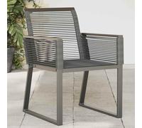 Nqyjm - Silla de exterior, sillas de jardín, 4 unidades, color negro, resina trenzada para jardín, playa, balcón, terraza, camping modelo 2