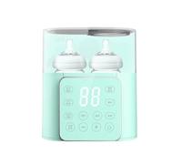 NQYZZFA Calentador De Biberones, Esterilizador Doble De Biberones Con Pantalla LCD, 9 En 1, Calentador Y Descongelador Rápido De Alimentos Para Bebés, Sin BPA, Para Leche Materna O Fórmula,Verde