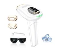 NQYZZFA Dispositivo De Depilación IPL 3 En 1 HR/SC/RA Con Enfriamiento Por Hielo Indoloro Y 9 Niveles De Energía Para Mujeres, Cuerpo, Rostro, Bikini, Brazos Y Piernas.