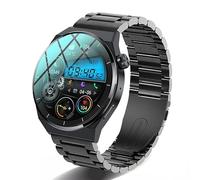 NQYZZFD Reloj Inteligente NFC con Llamada Bluetooth, Pantalla Táctil Completa De 1,36", Rastreador De Actividad Física con Monitor De Sueño Y Frecuencia Cardíaca De Oxígeno En Sangre,A,Black