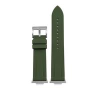 NRERDMT Correa compatible con Tissot PRX Series T137.407/T137.410 Super Player Hombres Accesorios adaptadores de correa de reloj de goma de silicona de liberación rápida 12 mm(Army green)
