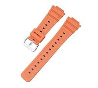 NRERDMT Correa de caucho de resina compatible con Casio G-SHOCK GA-2100 GA-2110 TPU Correa de reloj deportiva de liberación rápida for hombres y mujeres Accesorios de pulsera 16 mm(Orange)