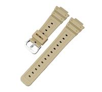 NRERDMT Correa de caucho de resina compatible con Casio G-SHOCK GA-2100 GA-2110 TPU Correa de reloj deportiva de liberación rápida for hombres y mujeres Accesorios de pulsera 16 mm(Khaki)