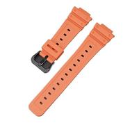 NRERDMT Correa de caucho de resina compatible con Casio G-SHOCK GA-2100 GA-2110 TPU Correa de reloj deportiva de liberación rápida for hombres y mujeres Accesorios de pulsera 16 mm(Orange02)