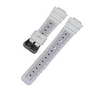 NRERDMT Correa de caucho de resina compatible con Casio G-SHOCK GA-2100 GA-2110 TPU Correa de reloj deportiva de liberación rápida for hombres y mujeres Accesorios de pulsera 16 mm(Half transparent02)