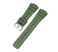 NRERDMT Correa de caucho de resina compatible con Casio G-SHOCK GA-2100 GA-2110 TPU Correa de reloj deportiva de liberación rápida for hombres y mujeres Accesorios de pulsera 16 mm(Army Green)