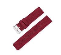 NRERDMT Correa de nailon de 12/14/16/18/20/22 mm compatible con Samsung Galaxy Watch 6 5 4 Classic 40 44 mm pulsera inteligente de lona tejida compatible con Huawei GT(Red,12mm)