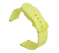 NRERDMT Correa de silicona de 20 mm 22 mm compatible con Omega X Swatch Joint MoonSwatch Correa de reloj impermeable de liberación rápida compatible con Samsung Galaxy Watch 6 5 4(Yellow,20mm)