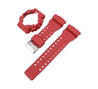 NRERDMT Correa + Estuche Compatible con Casio G-Shock GA-100/110/120/140 GD-100 GAX-100 GLS-100 Pulsera de Repuesto de Correa de Reloj Mate de Silicona de Goma