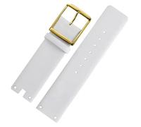 NRERDMT Correas de reloj compatibles con CK K94231 K9423101, de cuero, duraderas y suaves, compatibles con Calvin Klein, pulsera de 22 mm for hombre.(White-gold)