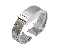 NRERDMT Correas de reloj compatibles con Rolex Submariner Daytona Yacht-Master GMT. Cierre Glidelock. Brazalete de acero inoxidable 904. 20 mm y 21 mm.(Silver,20mm)