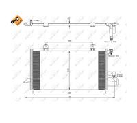 NRF 35248 Condensador Aire Acondicionado Para Audi 89 8B3 8G7 80 8C2 8C5