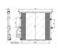 NRF 35586 Condensador, aire acondicionado
