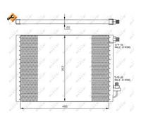 NRF 35956 Condensador Aire Acondicionado Easy Fit Aluminio 357x22x480 mm
