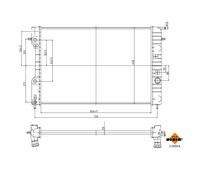 NRF 519689A Radiador Refrigeración Para Opel Omega B V94 Omega B Caravan V94