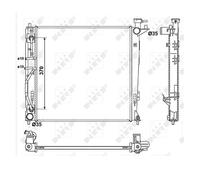 Enfriador De Agua Radiador Para Hyundai IX35 iX35 Furgoneta KIA Sportage LM SL