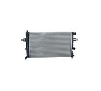Radiador de agua Aletas refrigeración unidas mecánicamente 58176A NRF para OPEL