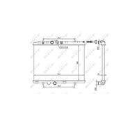 NRF Radiador de refrigeración del motor Economy Class 58226A