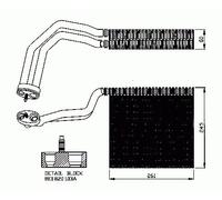 NRF B.V. Evaporador, aire acondicionado para AUDI: S4, A4, RS4 & SEAT: Exeo (Ref: 36138)