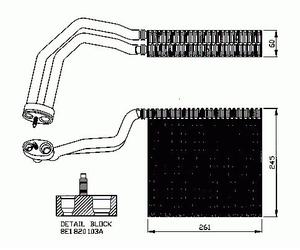 NRF B.V. Evaporador, aire acondicionado para AUDI: S4, A4, RS4 & SEAT: Exeo (Ref: 36138)