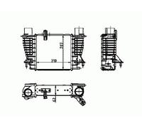 NRF B.V. Radiador de admisión, intercooler para NISSAN: Juke, Note, NV200, Cube & RENAULT: Modus, Clio (Ref: 30866)