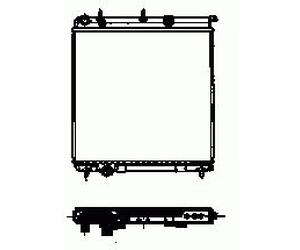 NRF B.V. Radiador, refrigeración del motor para PEUGEOT: 207, 208, 1007, 207+, 2008 & CITROËN: C3, DS3, C3 Aircross, C3 Pluriel (Ref: 50429)