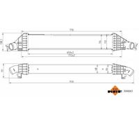 NRF Intercambiador De Calor LLK Para Fiat Freemont 2.0 JTD 4x4