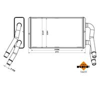 Nrf Intercambiador De Calor Radiador Para Ford Transit Furgón 2.2 TDCi RWD 2.4