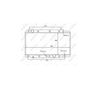 NRF 58383 Radiador, refrigeración del motor