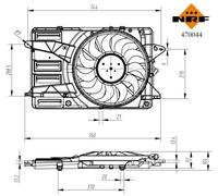 NRF Ventilador Refrigeración Del Motor para Opel Insignia B SPORTS Tourer 1.5