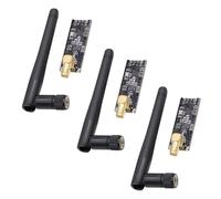 NRF24L01+PA+LNA Módulo RF con Antena SMA, transceptor inalámbrico 2,4 GHz, Compatible con Arduino y Raspberry Pi, Alcance hasta 1100 m(3PCS)
