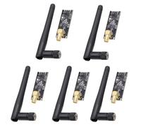 NRF24L01 + PA + LNA, módulo transceptor inalámbrico RF con antena SMA de 2,4 G, 1100 m, compatible con Arduino (5 unidades)