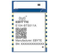 nRF52811 Módulo inalámbrico Bluetooth de 2.4 GHz BLE5.1 EBYTE E104-BT5011A Serial a BLE RF Transceptor Receptor Transmisor Receptor 70m Bajo Consumo de Energía Tamaño Pequeño